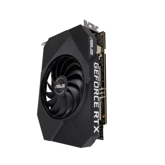 ASUS NVIDIA GeForce RTX 3060 Phoenix V2 Angled Vertical View