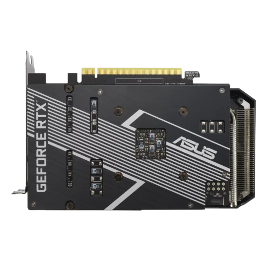 ASUS Dual NVIDIA GeForce RTX 3060 OC Backplate View