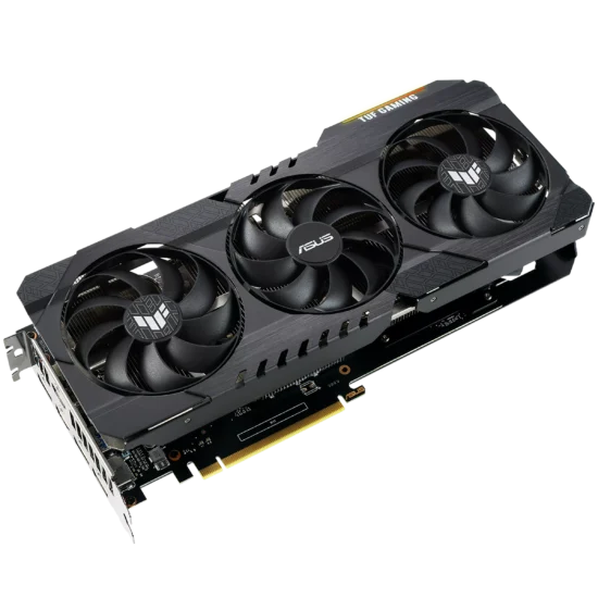ASUS TUF Gaming NVIDIA GeForce RTX 3060 V2 OC Edition Angled Front View