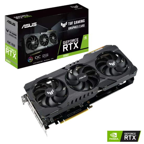 ASUS TUF Gaming NVIDIA GeForce RTX 3060 V2 OC Edition Box View