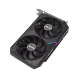 ASUS DUAL NVIDIA GeForce RTX 3060 Ti V2 MINI OC Angled Front View