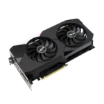 ASUS DUAL NVIDIA GeForce RTX 3060 Ti V2 OC Angled Front View