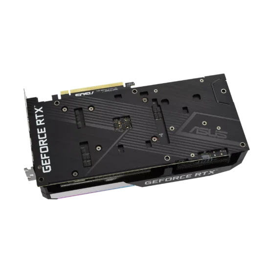 ASUS DUAL NVIDIA GeForce RTX 3060 Ti V2 OC Backplate View