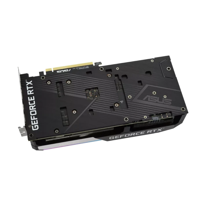 ASUS DUAL NVIDIA GeForce RTX 3060 Ti V2 OC Backplate View