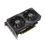 ASUS Dual NVIDIA GeForce RTX 3060 V2 Angled Front View