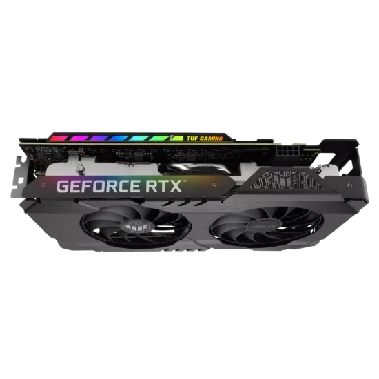 ASUS TUF Gaming NVIDIA GeForce RTX 3050 OC Angled Side View