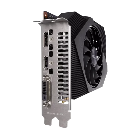 ASUS Phoenix NVIDIA GeForce GTX 1650 OC Angled Bracket View