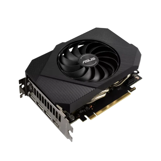 ASUS NVIDIA GeForce RTX 3060 Phoenix V2 Angled Front View