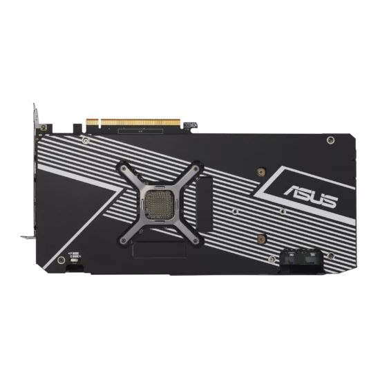 ASUS Dual AMD Radeon RX 6700 XT Backplate View