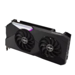 ASUS Dual AMD Radeon RX 6700 XT Angled Front View