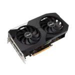 ASUS Dual AMD Radeon RX 6600 XT OC Angled Front View