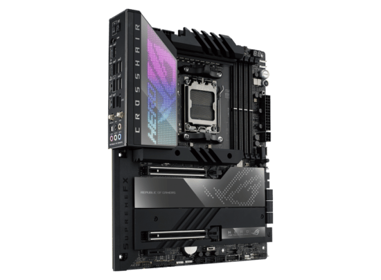 ASUS ROG Crosshair X670E Hero Angled Front View