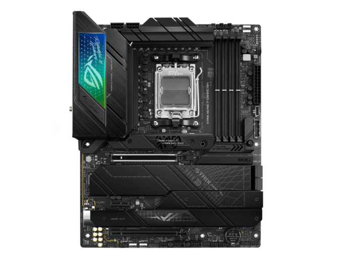 ASUS ROG Strix X670E-F Gaming WiFi Flat Front View