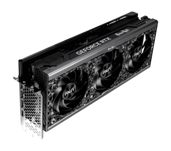 Palit NVIDIA GeForce RTX 4080 GameRock OmniBlack Angled Front View
