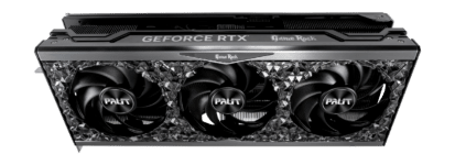 Palit NVIDIA GeForce RTX 4080 GameRock OmniBlack Angled Front View