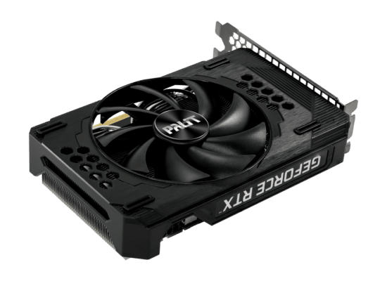Palit NVIDIA GeForce RTX 3060 StormX 8GB Angled Side View