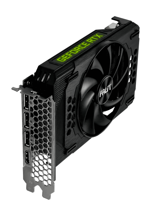 Palit NVIDIA GeForce RTX 3060 StormX 8GB Angled Vertical View
