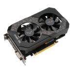 ASUS TUF Gaming NVIDIA GeForce GTX 1660 SUPER OC Angled Front View