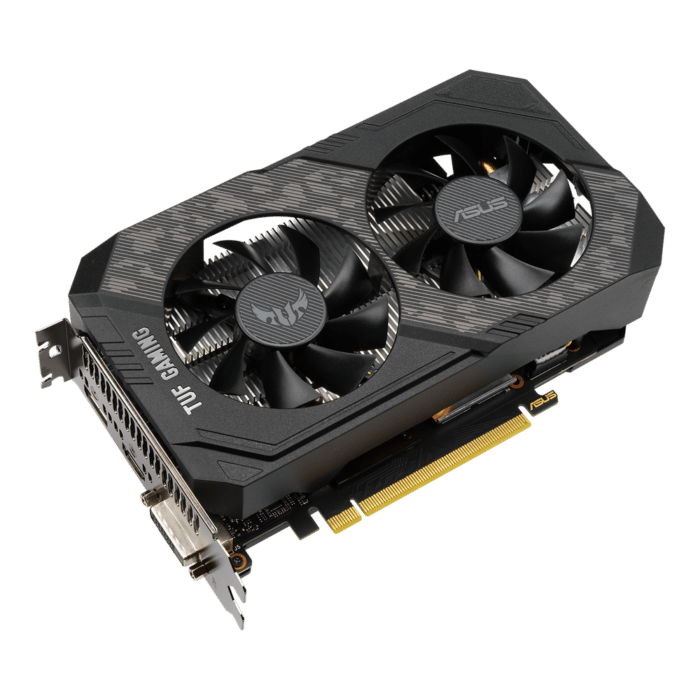 ASUS TUF Gaming NVIDIA GeForce GTX 1660 SUPER OC Angled Front View