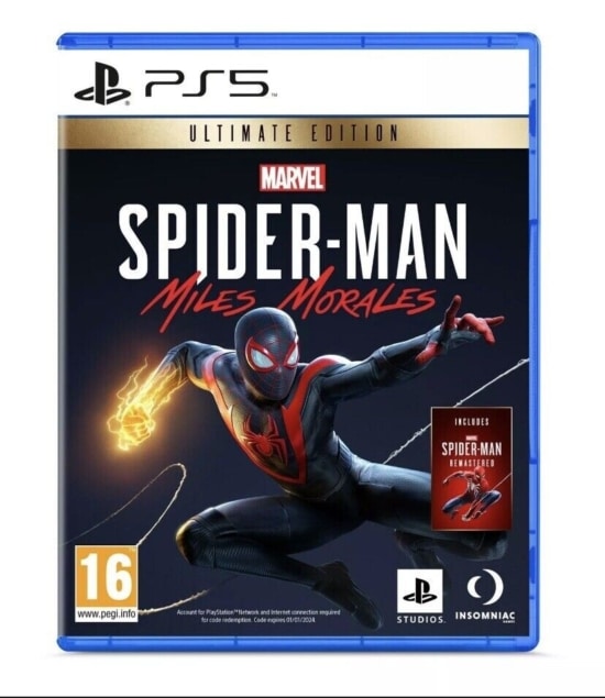 Marvel's Spider-Man: Miles Morales Ultimate Edition Box Art PS5