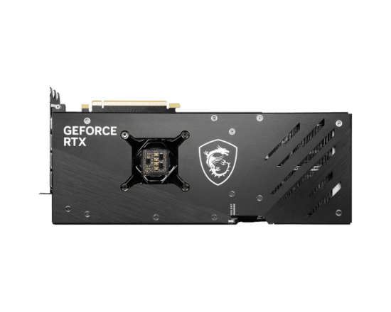 MSI NVIDIA GeForce RTX 4070 Ti GAMING TRIO Backplate View