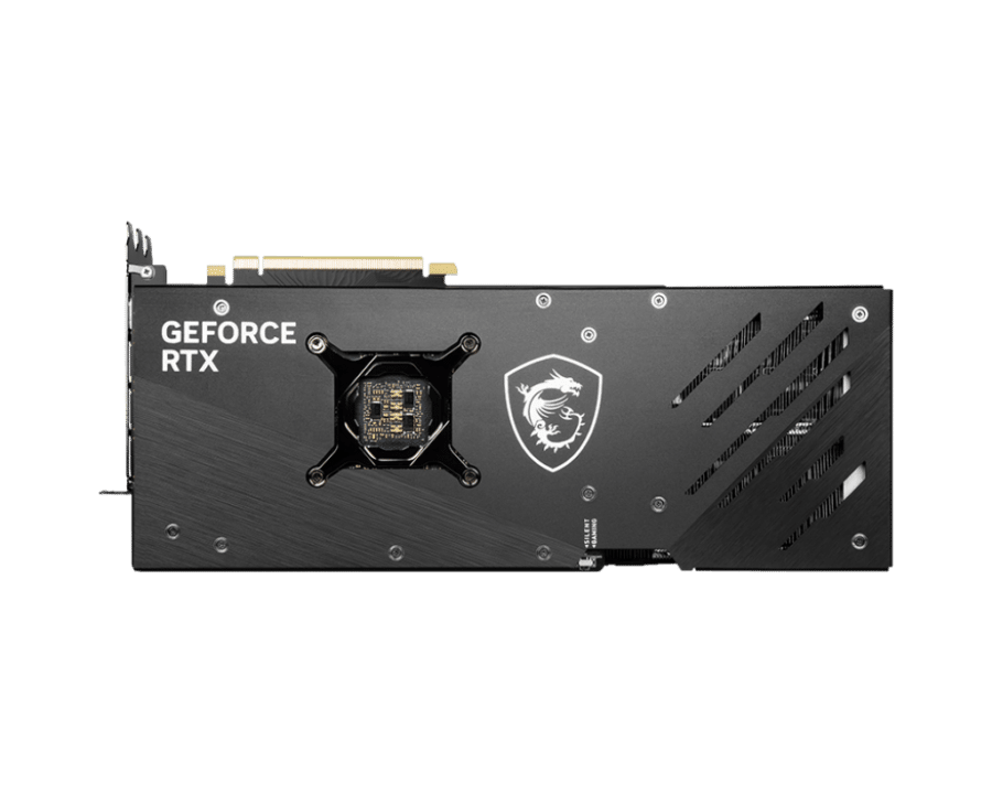 MSI NVIDIA GeForce RTX 4070 Ti GAMING TRIO Backplate View