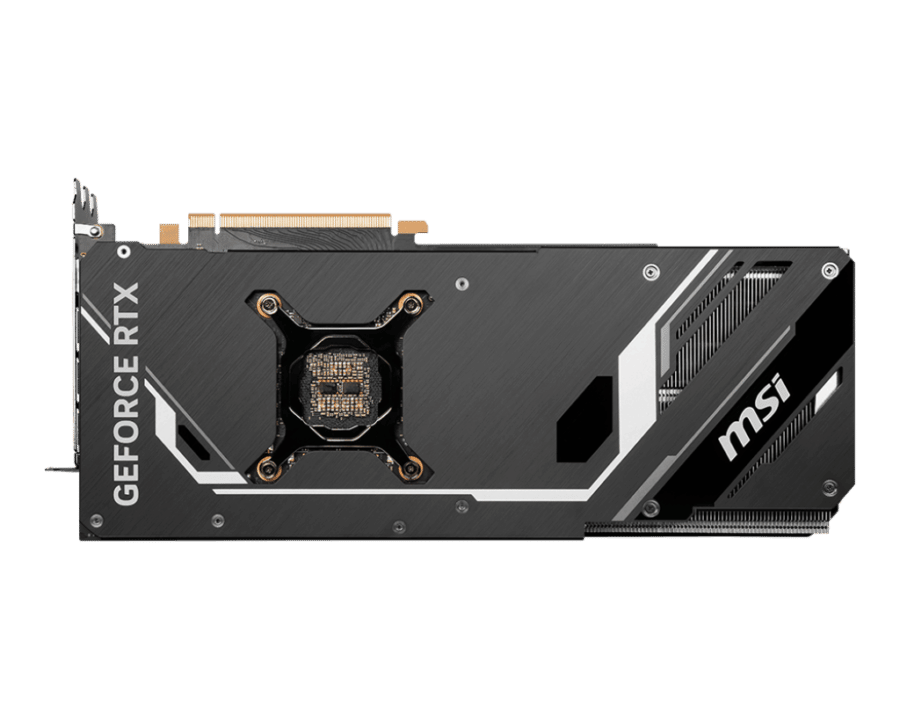 MSI NVIDIA GeForce RTX 4080 16GB VENTUS 3X Backplate View