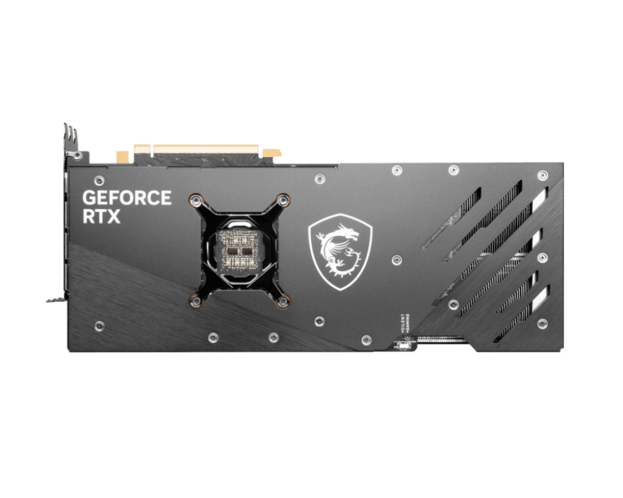 MSI NVIDIA GeForce RTX 4080 16GB GAMING X TRIO Backplate View