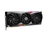 MSI NVIDIA GeForce RTX 4080 16GB GAMING X TRIO Angled Front View