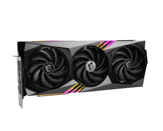 MSI NVIDIA GeForce RTX 4080 16GB GAMING X TRIO Angled Front View