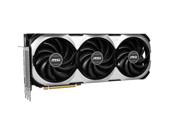 MSI NVIDIA GeForce RTX 4090 VENTUS 3X Angled Front View