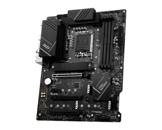 MSI PRO Z790-P WIFI DDR4 Angled Front View