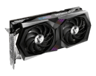 MSI NVIDIA GeForce RTX 3060 GAMING X Angled Front View