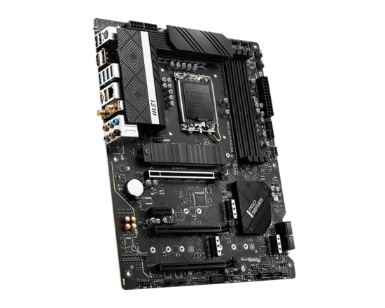 MSI PRO Z690-A WiFi DDR4 Angled Front View