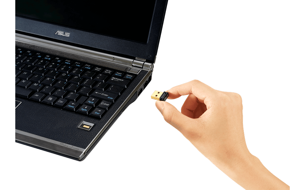 ASUS USB-N10 NANO B1 Laptop View
