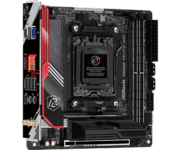 ASRock B650E PG-ITX WiFi Angled Front View