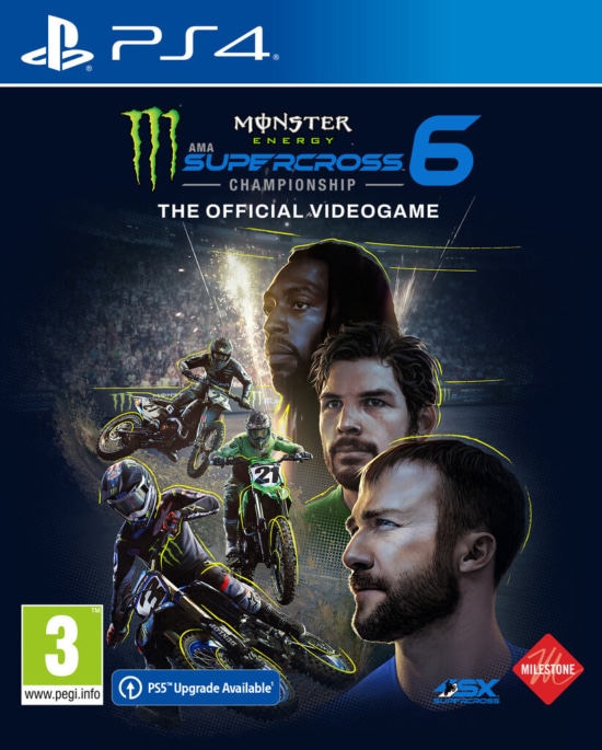 Monster Energy Supercross 6 - The Official Videogame Box Art PS4