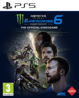 Monster Energy Supercross 6 - The Official Videogame Box Art PS5