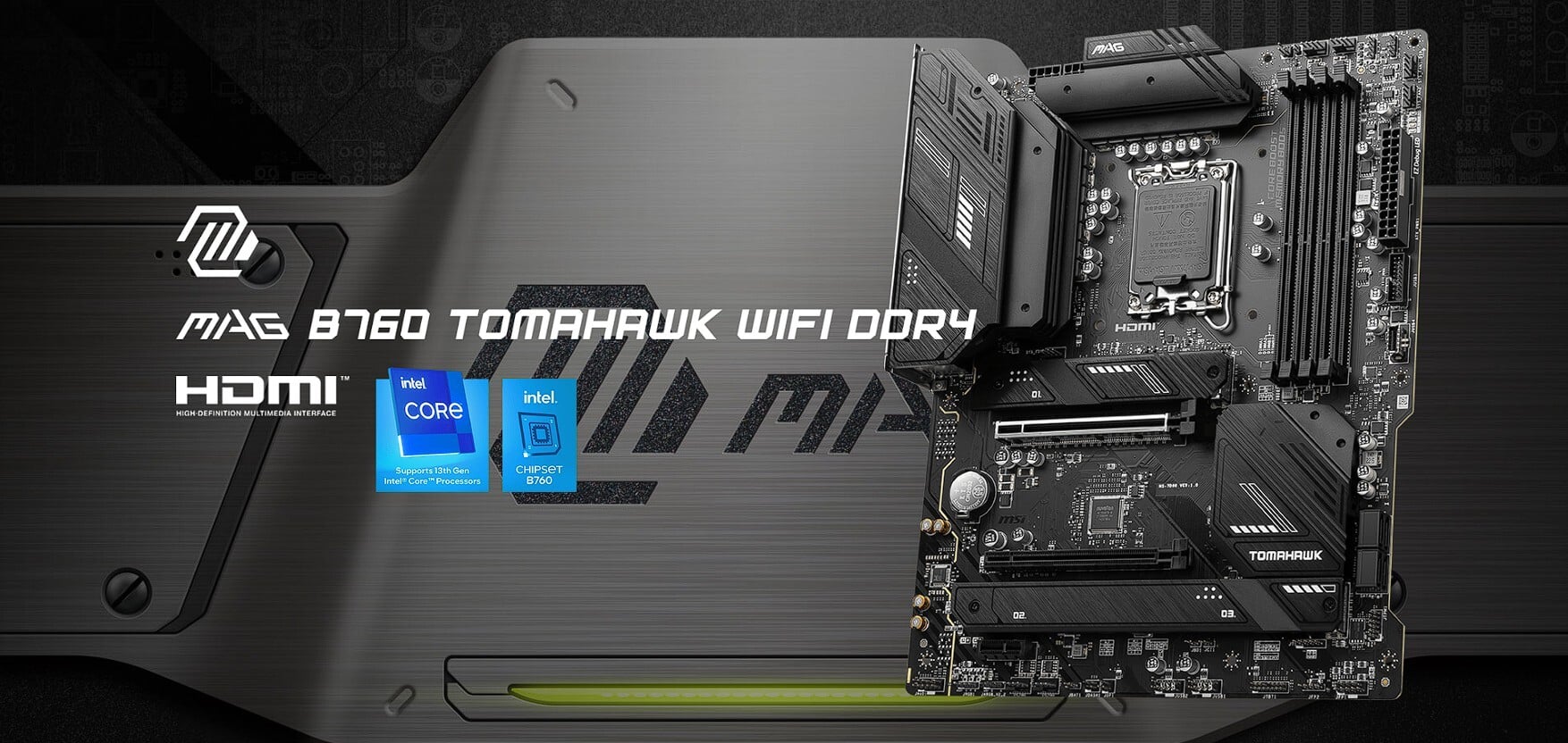 MSI MAG B760 TOMAHAWK WIFI DDR4 Cover View