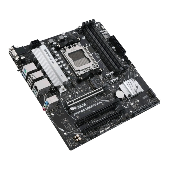 ASUS PRIME B650M-A Angled Front View