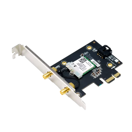 ASUS PCIE-AX1800 Angled Front View