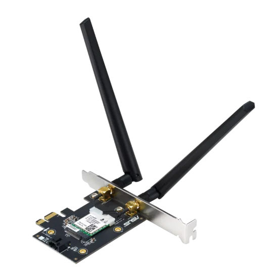 ASUS PCIE-AX1800 Angled Rear View