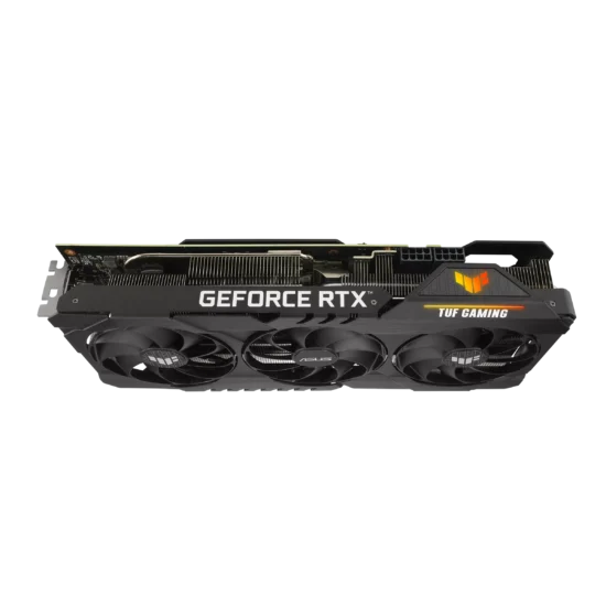 ASUS TUF GAMING GeForce RTX 3070 Ti V2 OC Angled Side View