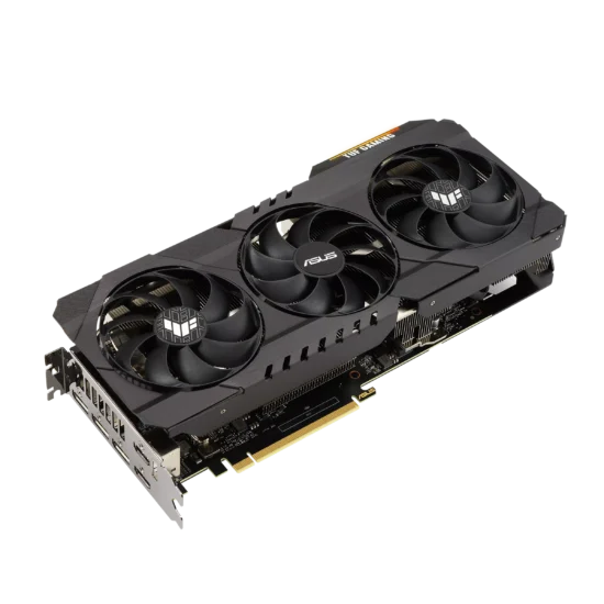 ASUS TUF Gaming NVIDIA GeForce RTX 3060 Ti OC Angled Fan View