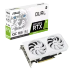 ASUS DUAL NVIDIA GeForce RTX 3060 Ti White OC Box View
