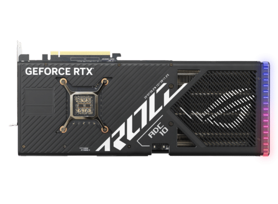 ASUS ROG Strix NVIDIA GeForce RTX 4080 Backplate View