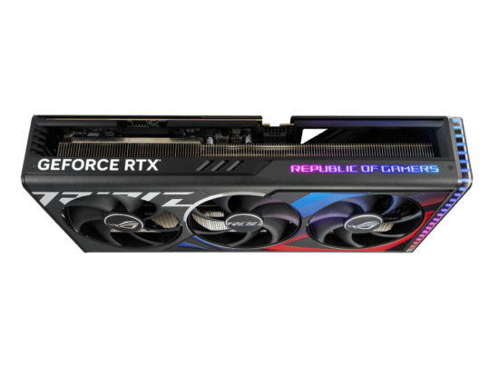 ASUS ROG Strix NVIDIA GeForce RTX 4080 Angled Side View