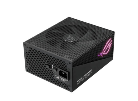 ASUS ROG STRIX 1000W Gold Aura Edition Angled Top View