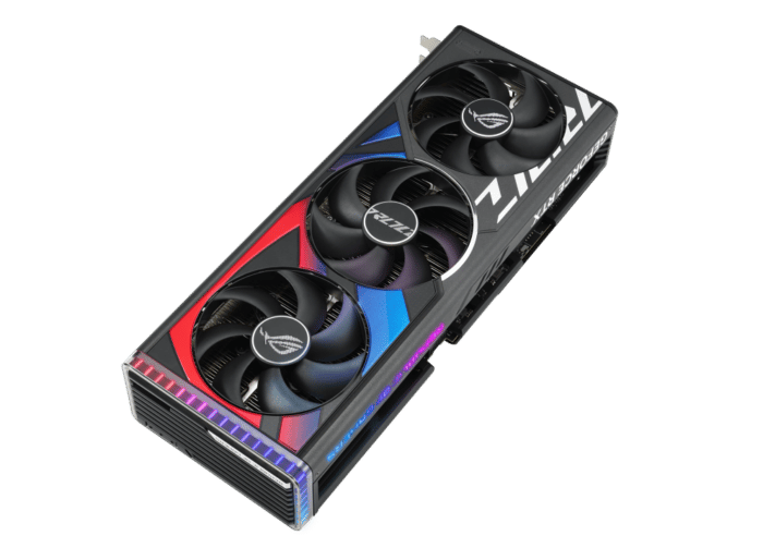 ASUS ROG Strix NVIDIA GeForce RTX 4080 Angled Front View
