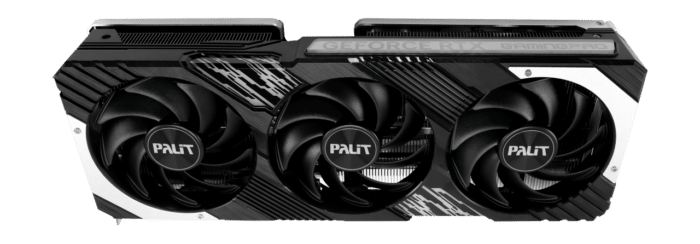 Palit NVIDIA GeForce RTX 4070 Ti GamingPro Angled Vertical View